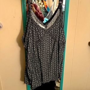 Black and white tank top